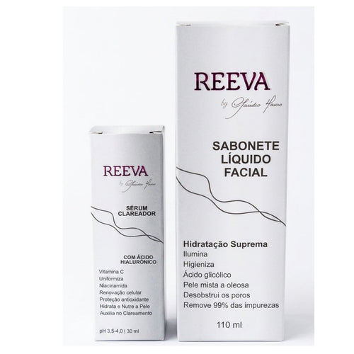 Reeva Kit Clareador Facial + Sabonete Líquido