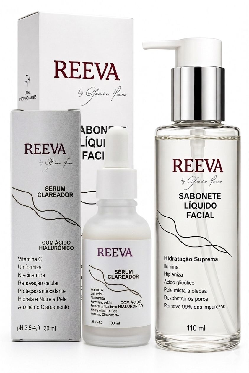 Reeva Kit Clareador Facial + Sabonete Líquido