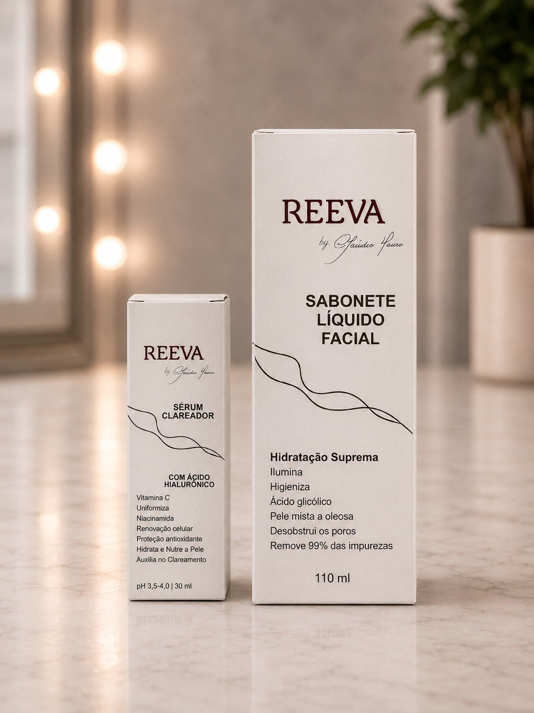 Reeva Kit Clareador Facial + Sabonete Líquido