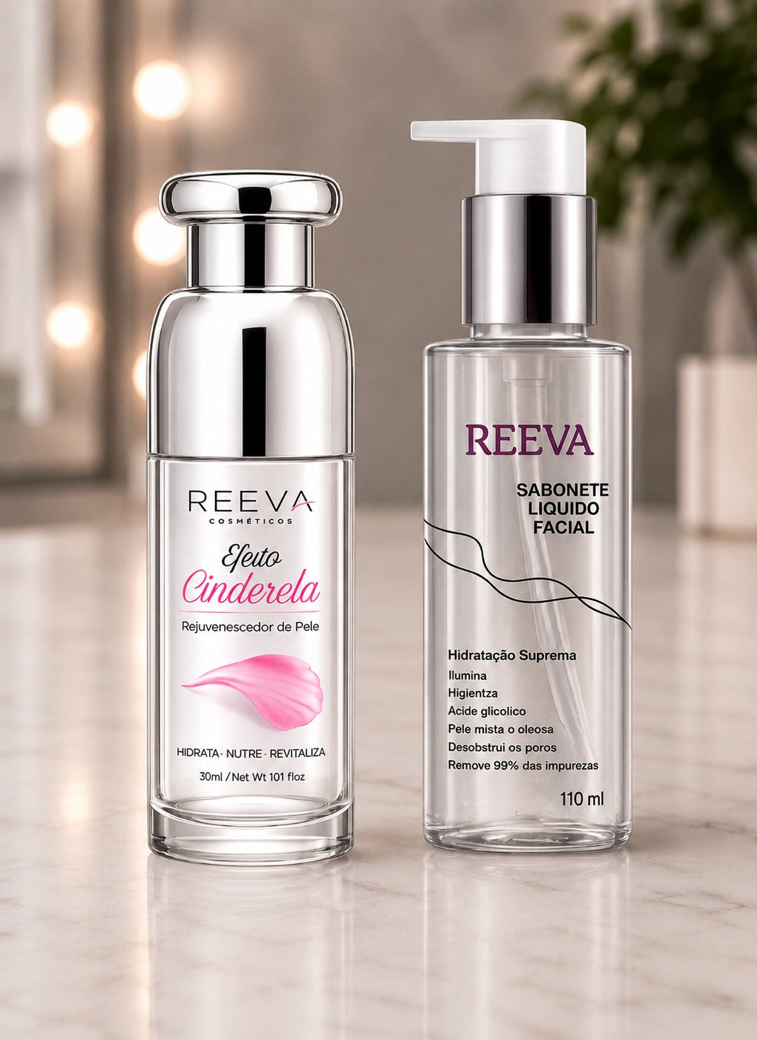 Reeva Kit Efeito Cinderela + Sabonete Líquido